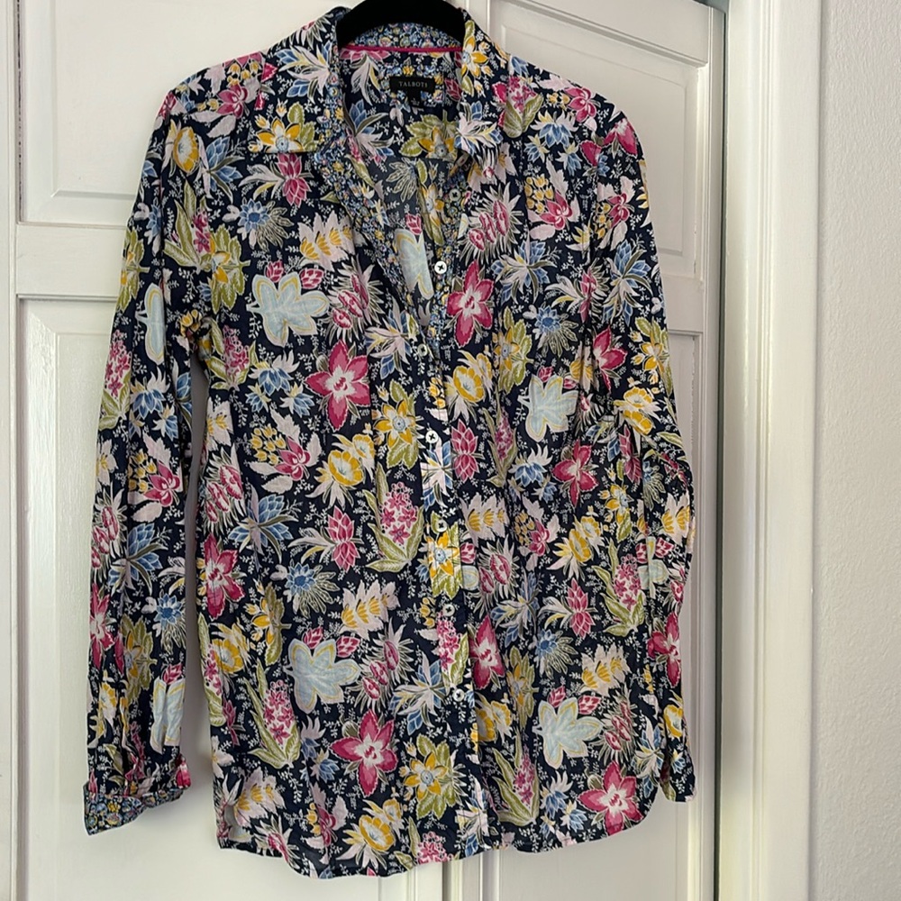 Talbots floral blouse